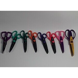 Paper Edgers Scissors Lot of 8 Fiskars Provo Craft Decorative Craft Scrapbook